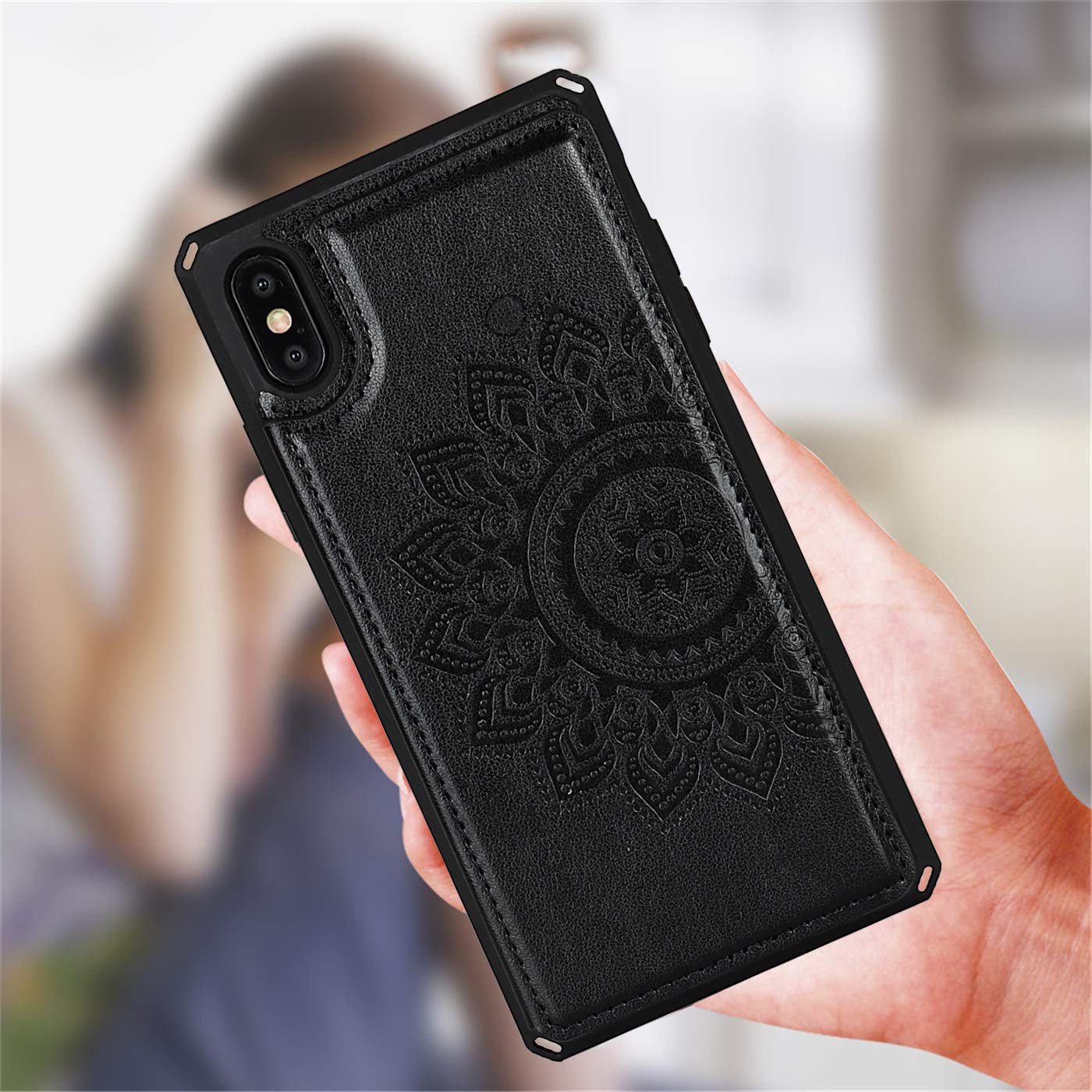 Premium RFID Blocking Leather Wallet Case for iPhone Xs Max 6.5