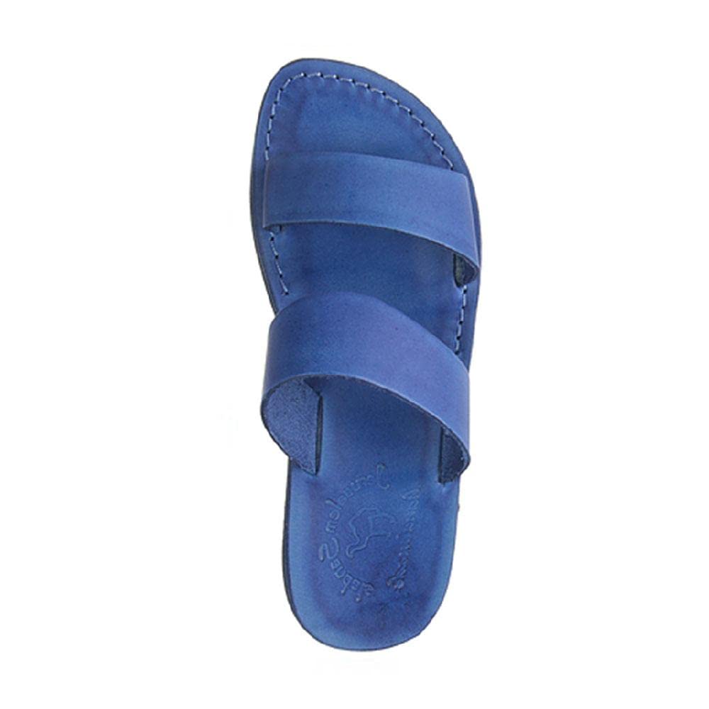 Aviv Men's Leather Double Strap Sandals - Comfortable & Stylish Casual Footwear for Summer, Beach, and Outdoor Activities