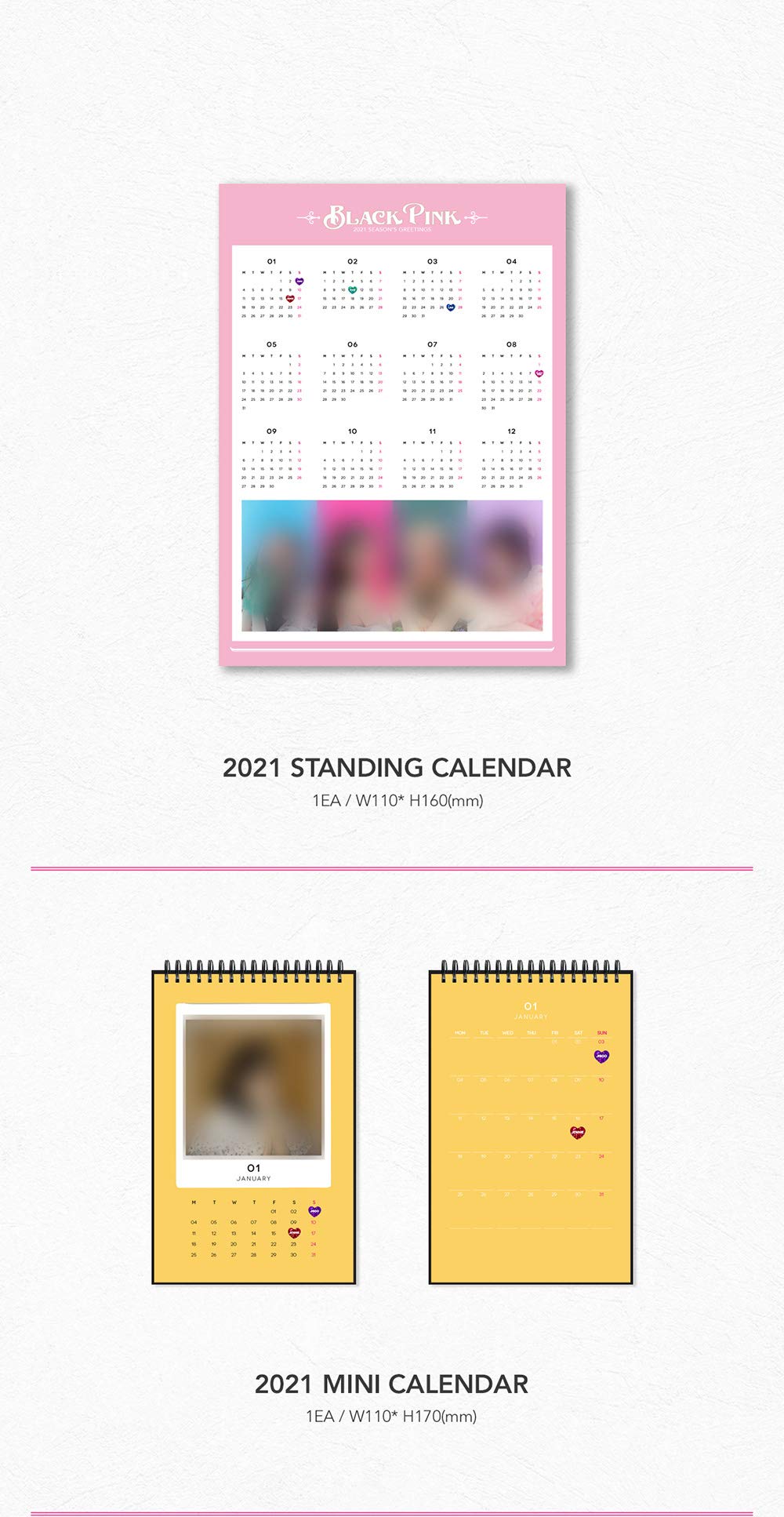 BLACKPINK 2021 Season's Greetings Photocard Set with Bonus Cards - K-Pop Merchandise for Fans, Collectors & Gift Giving