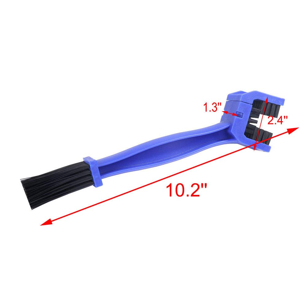 Motorcycle Chain Cleaning Brush - Dirt Removal Tool for Bike Maintenance & Riding Gear Care