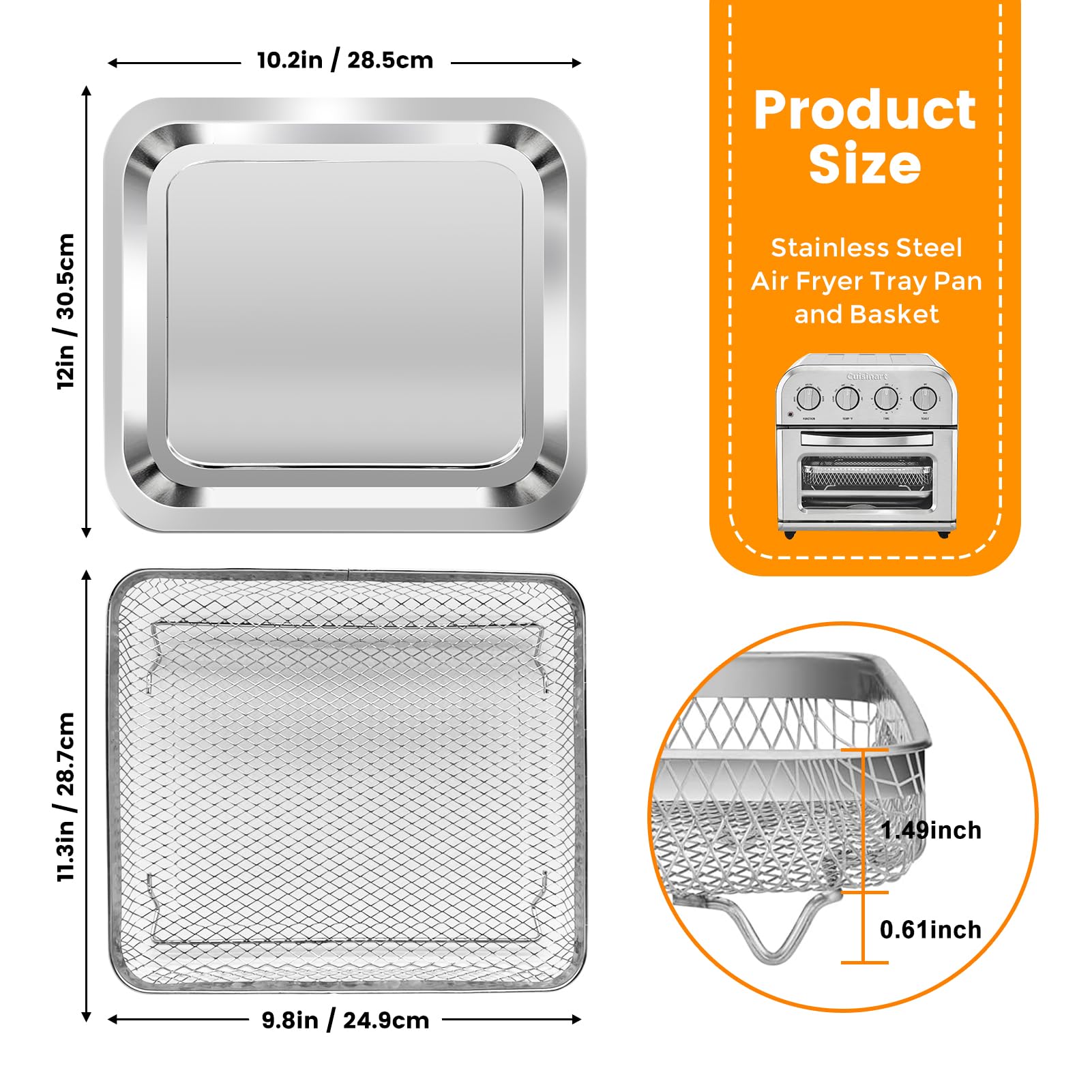 GWY Air Fryer Tray Set for Emeril Lagasse Everyday 360 Air Fryer - 12