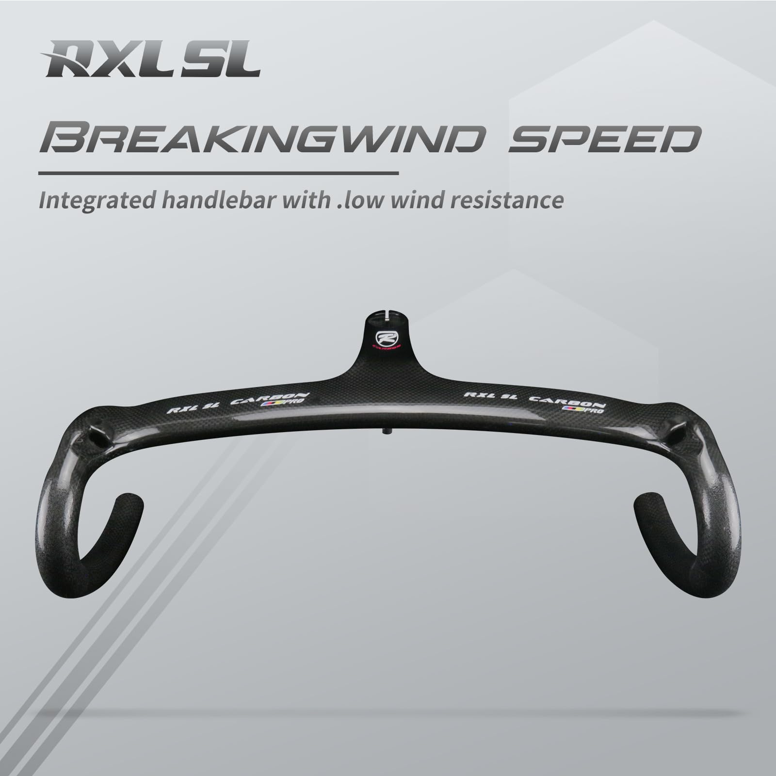 Carbon Fiber Road Bike Handlebars - Lightweight Aero Integrated Handlebar with Stem (40/42/44cm) | UD Matte Finish for Racing & Endurance Cycling | Perfect for Road Bikes & Triathlon Training