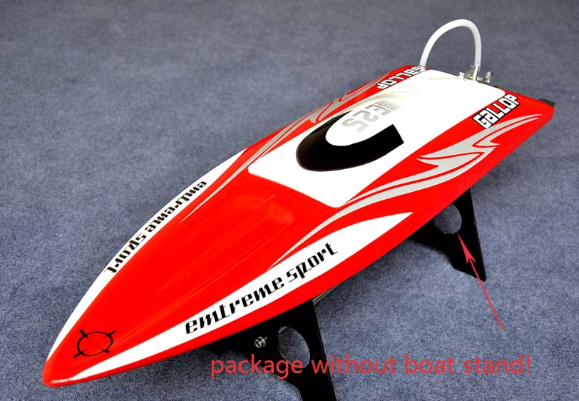 E25 Painted Fiberglass Electric Racing RC Boat - High Speed 65-70km/h, DIY PNP with Motor, Servo & ESC (Battery Not Included) - Perfect for Lakes, Ponds & Competitive RC Racing