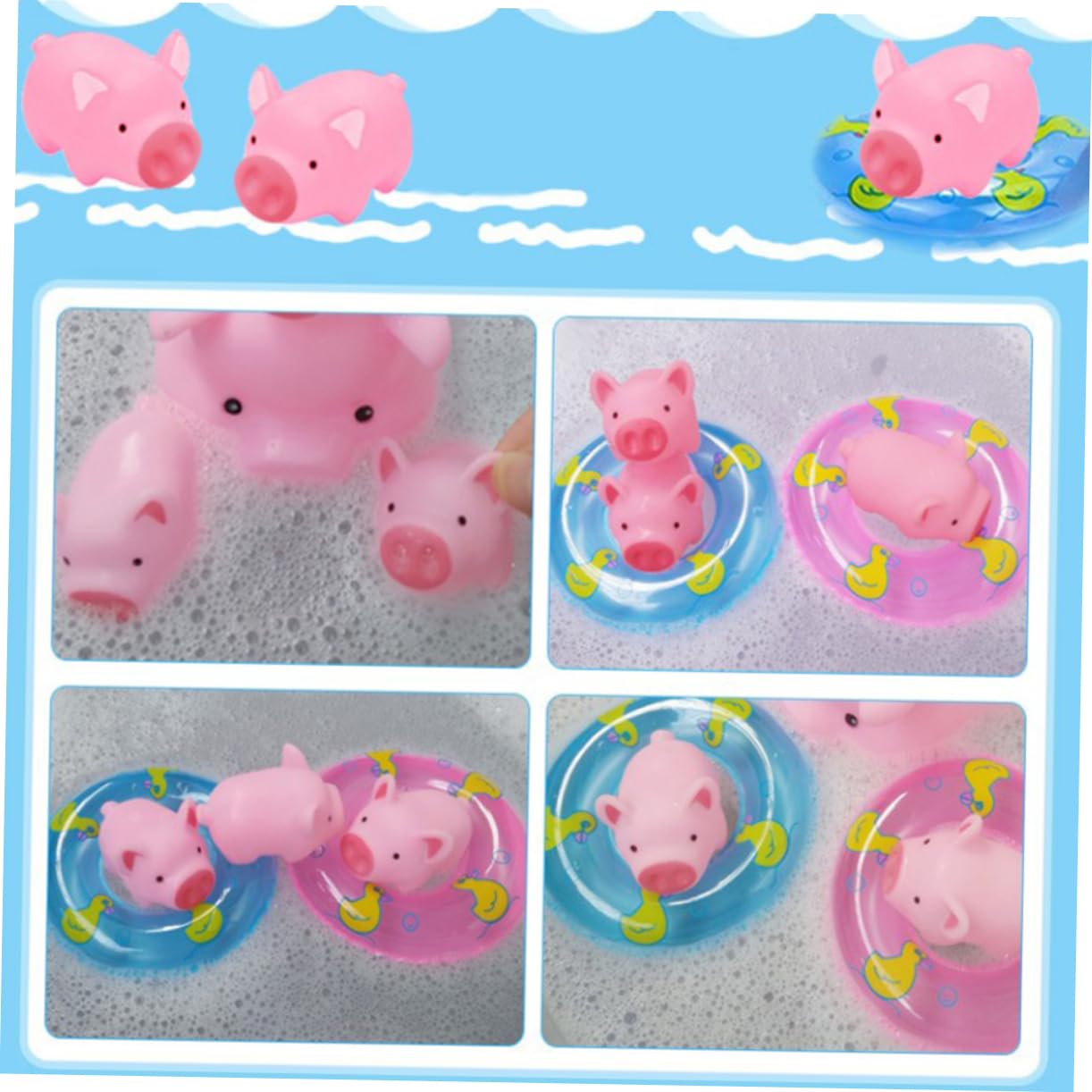 UPKOCH 2-Pack Cute Animal Bath Toys for Toddlers - Fun Bathtime Sensory Play Set for Babies & Kids - Perfect Bath Time Entertainment for Infants 1-3 Years Old