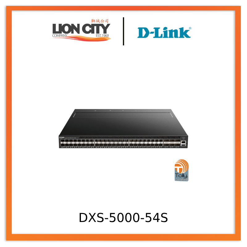 D-Link DXS-5000-54S 54-Port 10G/40G Data Center Ethernet Switch | High-Speed Network Switch for Enterprise & Cloud Computing | Ideal for Data Centers, Server Rooms & Large-Scale Networking