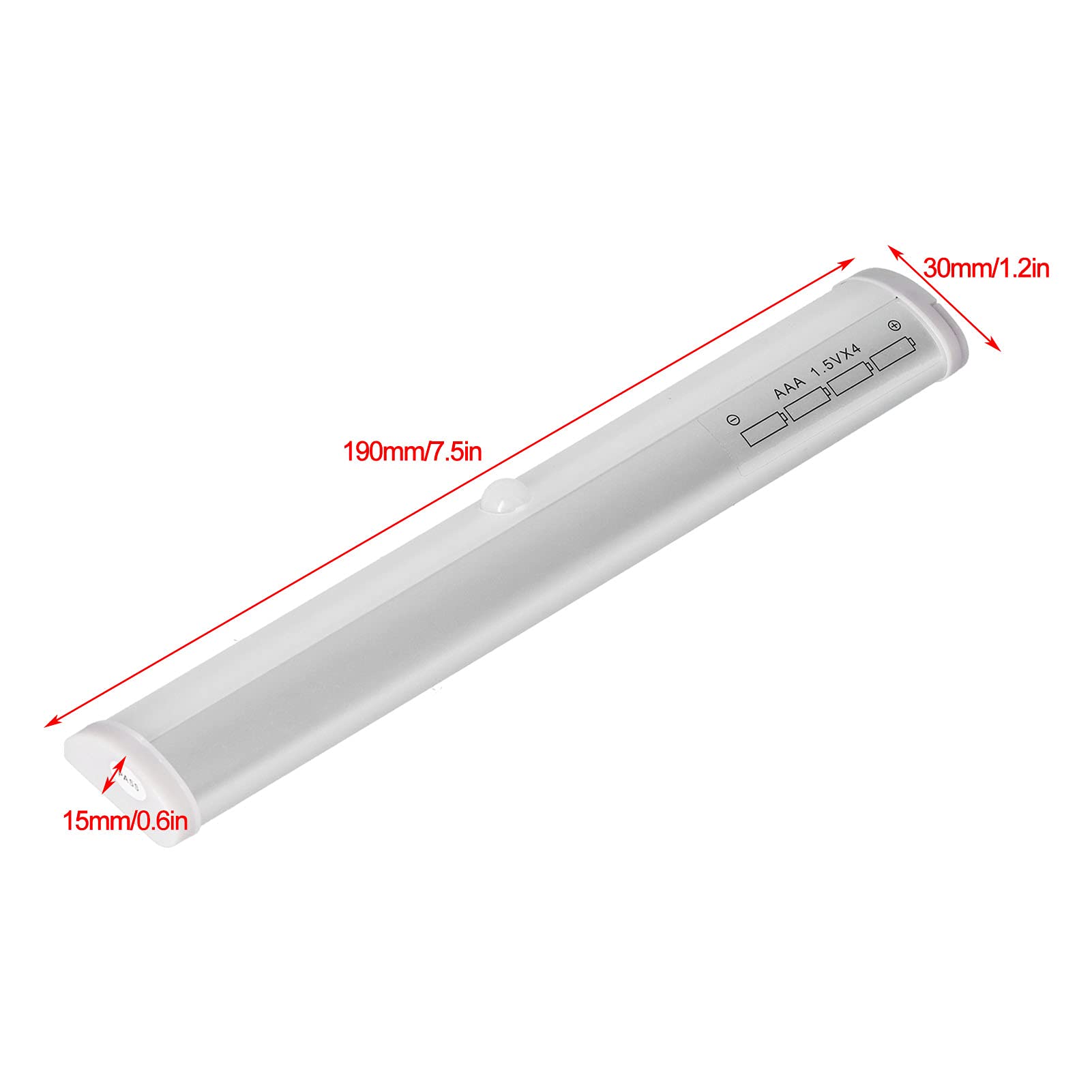 FTVOGUE 10LED Under Cabinet Lights with Motion Sensor - Battery Powered Closet Lighting for Kitchen, Wardrobe, Cupboard (White Light) - Perfect for Nighttime Safety & Convenient Storage Access