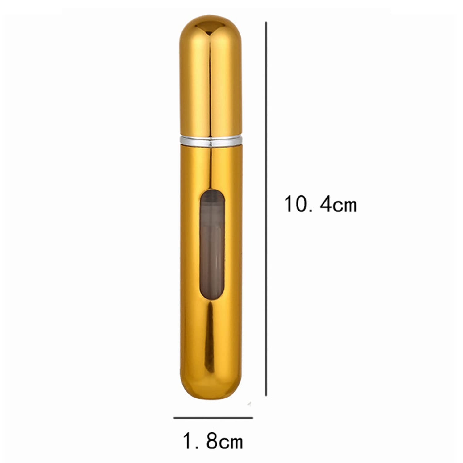 XYG 5ml Refillable Perfume Bottle - Portable Travel Perfume Atomizer with Rotating Nozzle, Leak-Proof Empty Spray Bottle for Women & Men (4 Color Options) - Perfect for Gym, Office, Travel & On-The-Go Fragrance Touch Ups