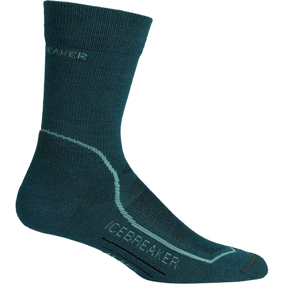 Men's Icebreaker Hike+ Crew Light Cushion Socks - Moisture-Wicking Hiking Socks for Outdoor Adventures & Trail Running