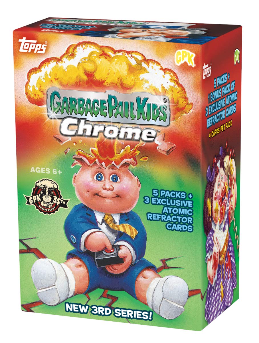 2020 Topps Garbage Pail Kids Chrome Blaster Box Series 3 - Limited Edition Collectible Trading Cards for Kids & Adults - Perfect for Collecting, Trading, and Displaying
