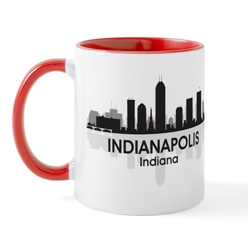White/Red Inside - Indianapolis Skyline Mug