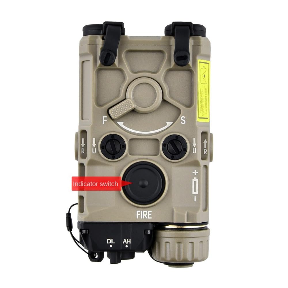 Tactical OG Box Laser Sight with Strobe, Momentary & Constant Modes - White Flashlight + Red/Green/Blue/IR Laser - Includes Pressure Switch for 20mm Rail (Black, Blue Laser) - Perfect for Hunting, Airsoft & Tactical Training