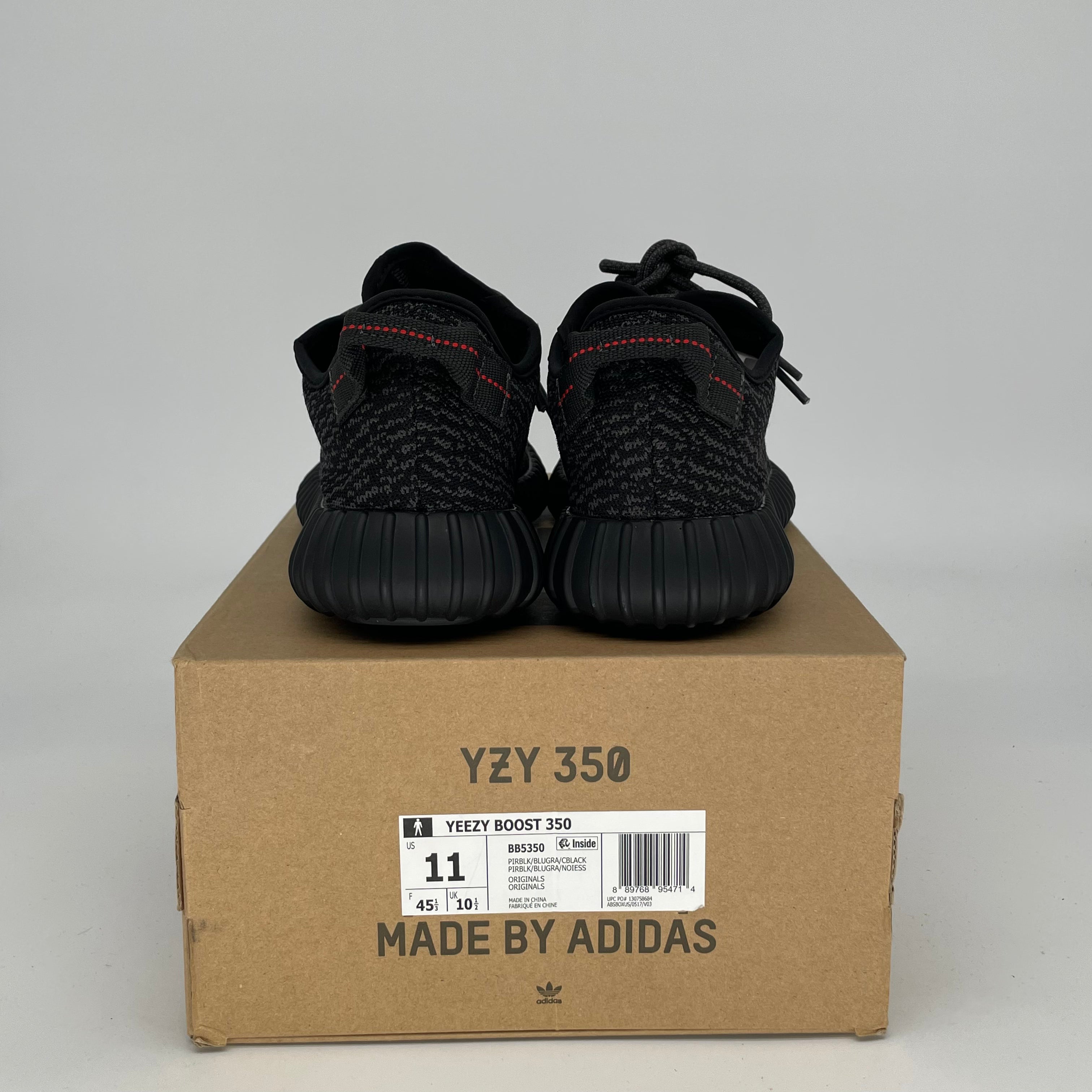 Adidas Yeezy Boost 350 V2 Pirate Black Men's Running Shoes Size 11 - Comfortable Sneakers for Casual Wear, Gym & Street Fashion
