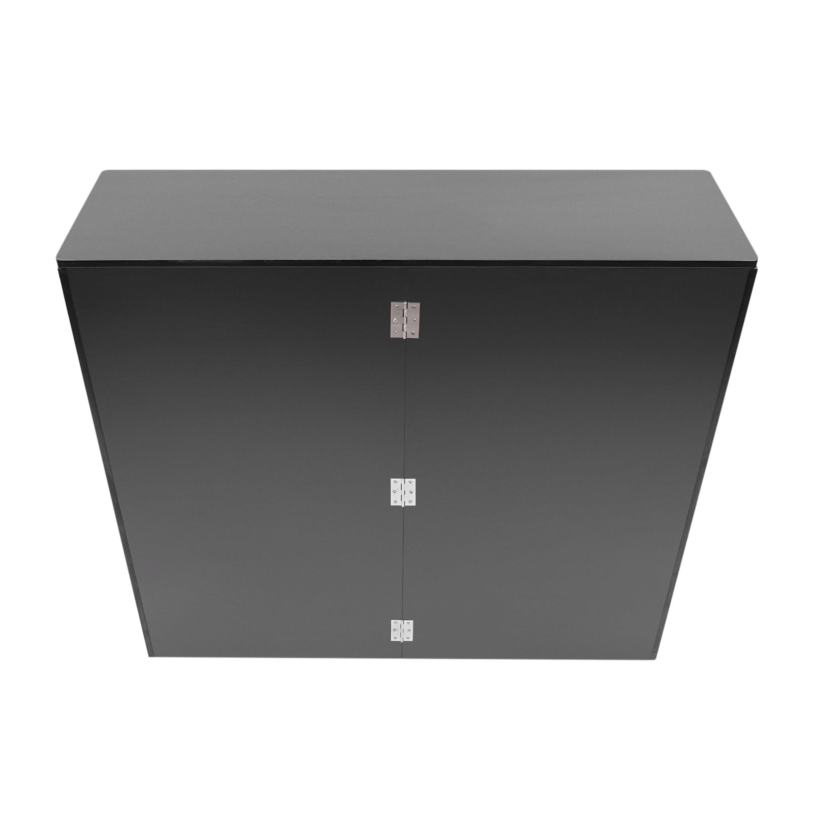 4' Folding Portable Bar with Shelves - Foldable Bartender Table Cabinet Station, Mobile Laminate Party Bar for Home, Outdoor Events & Wedding Receptions - Perfect for Cocktail Parties, BBQs & Entertaining Guests