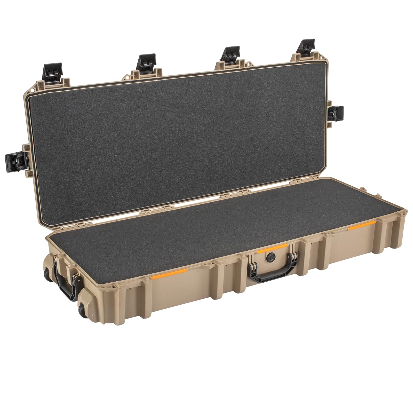 Pelican V730 Multi-Purpose Hard Case with Foam - Waterproof Protective Case for Camera Equipment, Electronics, Sports Gear & Travel Accessories - Perfect for Outdoor Adventures, Air Travel & Equipment Storage (Tan)