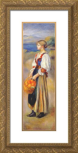 Gold Ornate Wood Frame with Double Matting