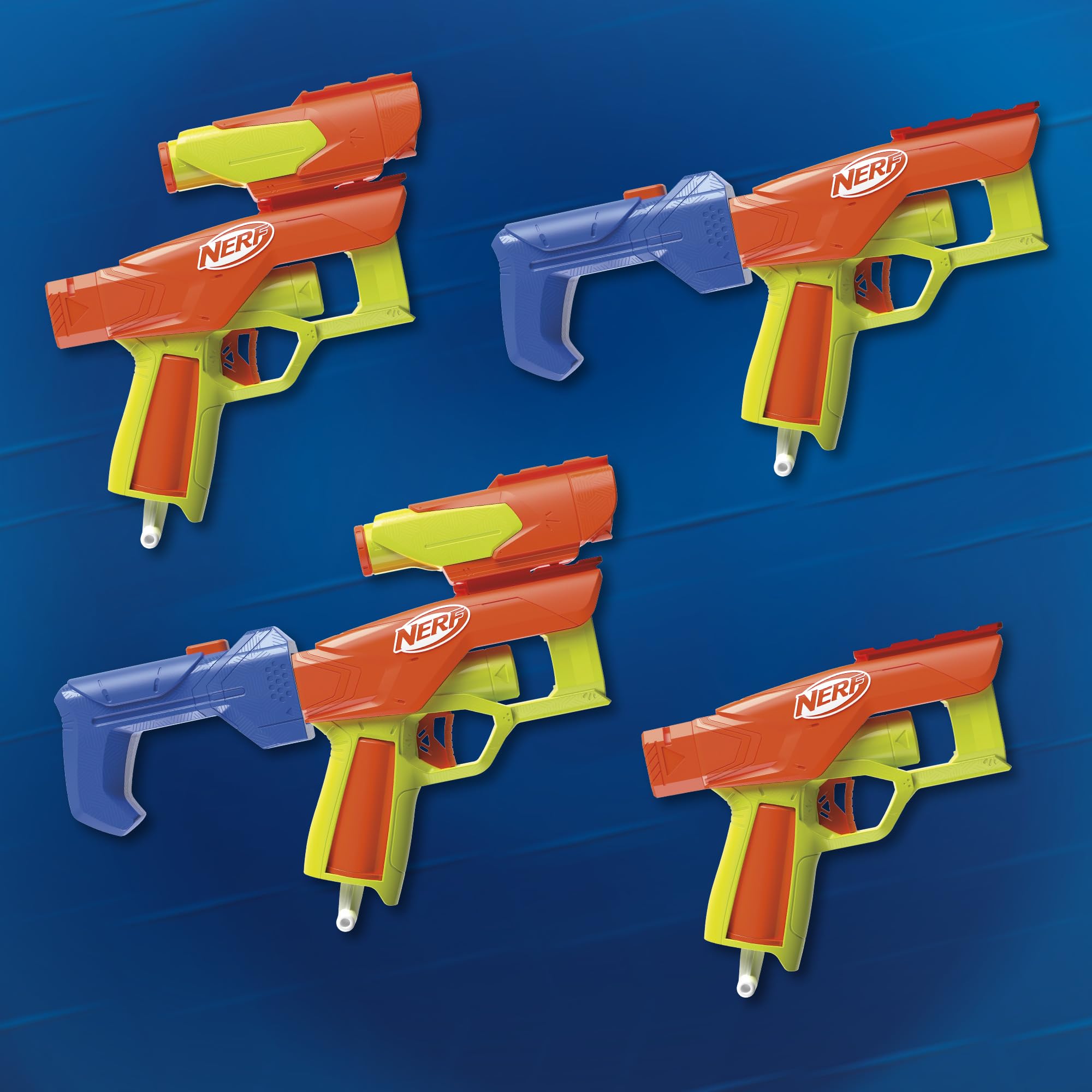 NERF N Series Gear Up Pack - 3X Blasters with 18 N1 Darts | Compatible with N Series Blasters Only | Perfect Gift for Kids Ages 8+ | Outdoor & Backyard Games | Birthday Party & Team Play Fun