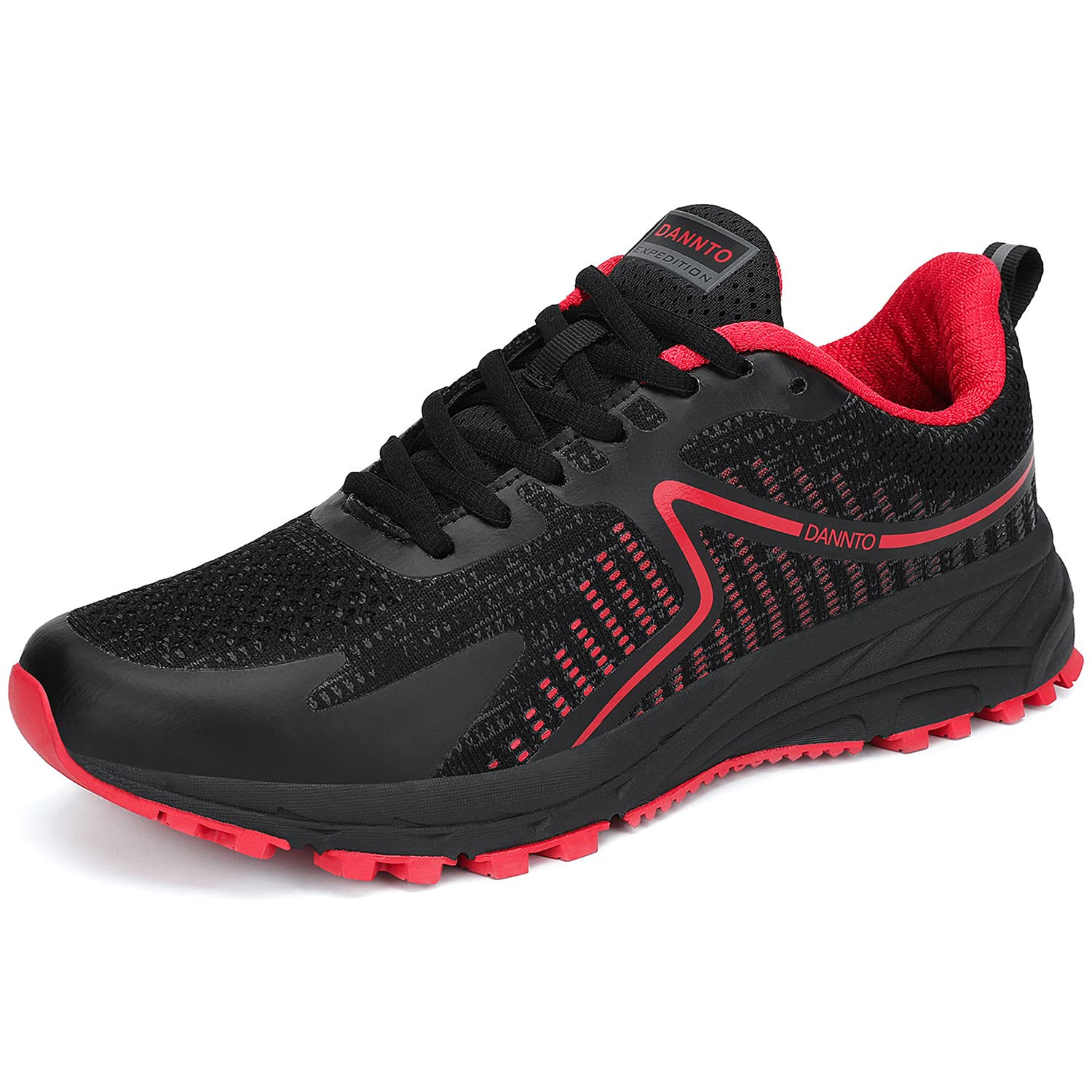 Dannito Men's & Women's Supportive Running Shoes - Lightweight Cushioned Athletic Jogging Sneakers for Walking, Gym & Workout (Burgundy Red, Size EU 41) | Perfect for Marathon Training, Daily Exercise & Casual Wear