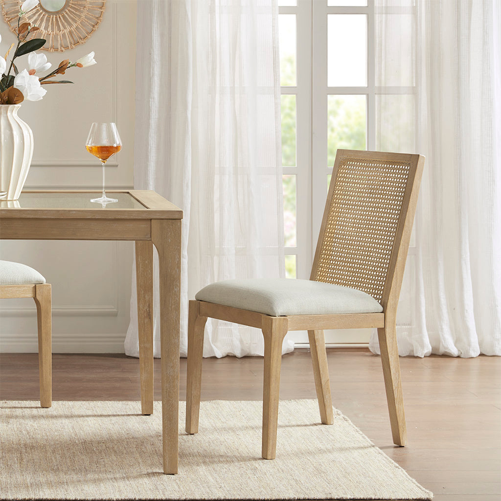Modern Dining Chairs Set of 2 - Sturdy Wooden Kitchen Chairs with Padded Seat Cushions - Perfect for Dining Room, Kitchen, Breakfast Nook & Small Space Decor