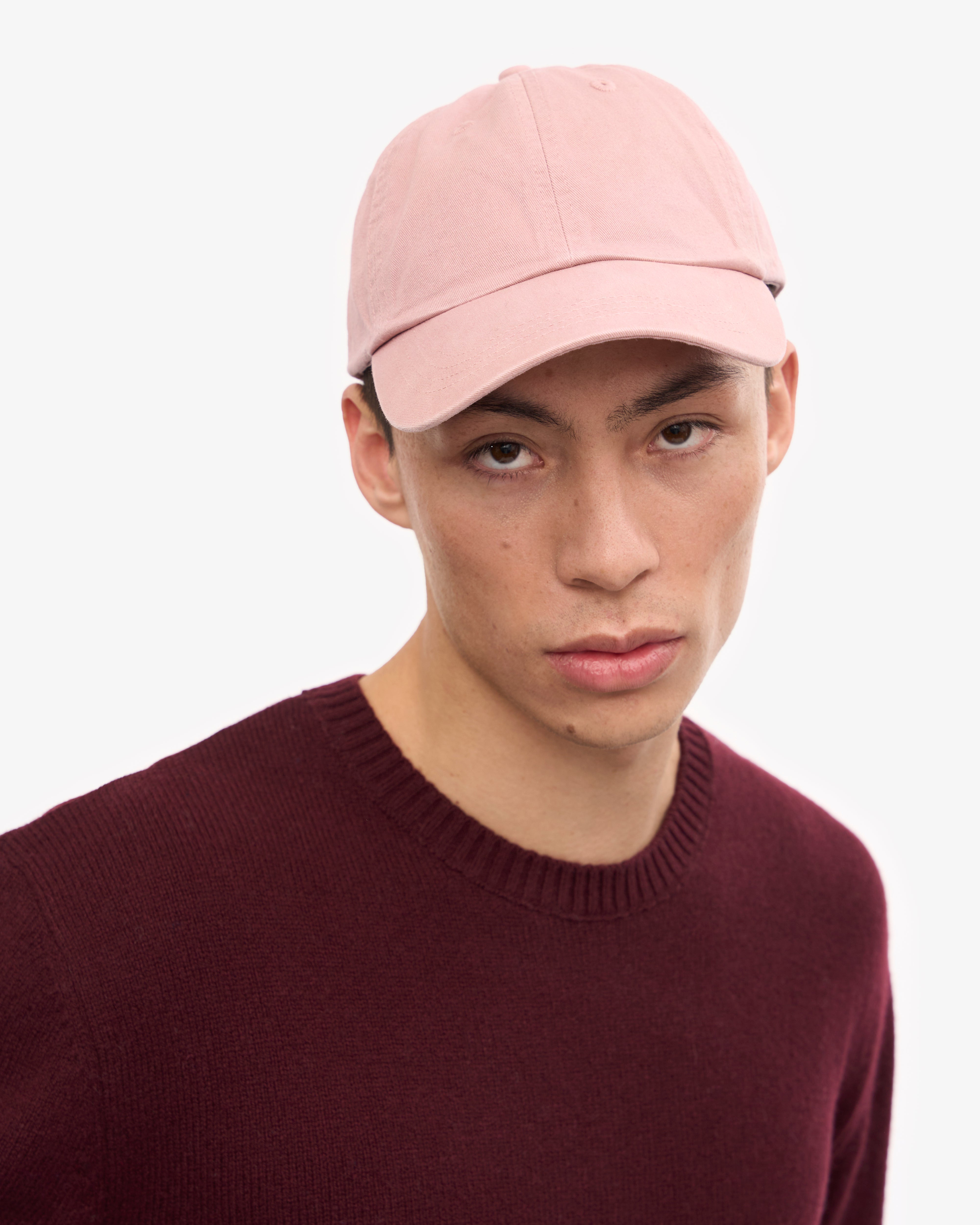 Organic Cotton Baseball Cap for Women - Soft Faded Pink Adjustable Dad Hat - Perfect for Outdoor Activities, Running, Hiking & Casual Wear