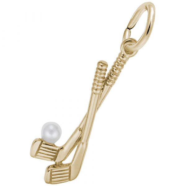 14K Gold Golf Club Charm with Ball Pendant - Elegant Jewelry for Golf Lovers, Perfect Gift for Golfers, Birthday, Anniversary & Sports Enthusiasts - Wear on Necklace or Bracelet