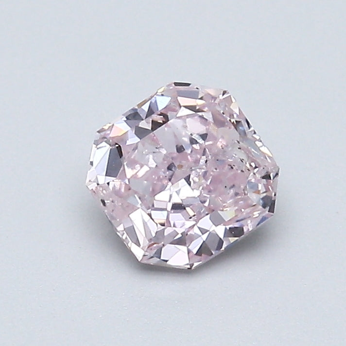 0.77 Carat Radiant Cut Fancy Purplish Pink Diamond I1 Clarity - Engagement Ring, Wedding Jewelry & Special Occasion Gift