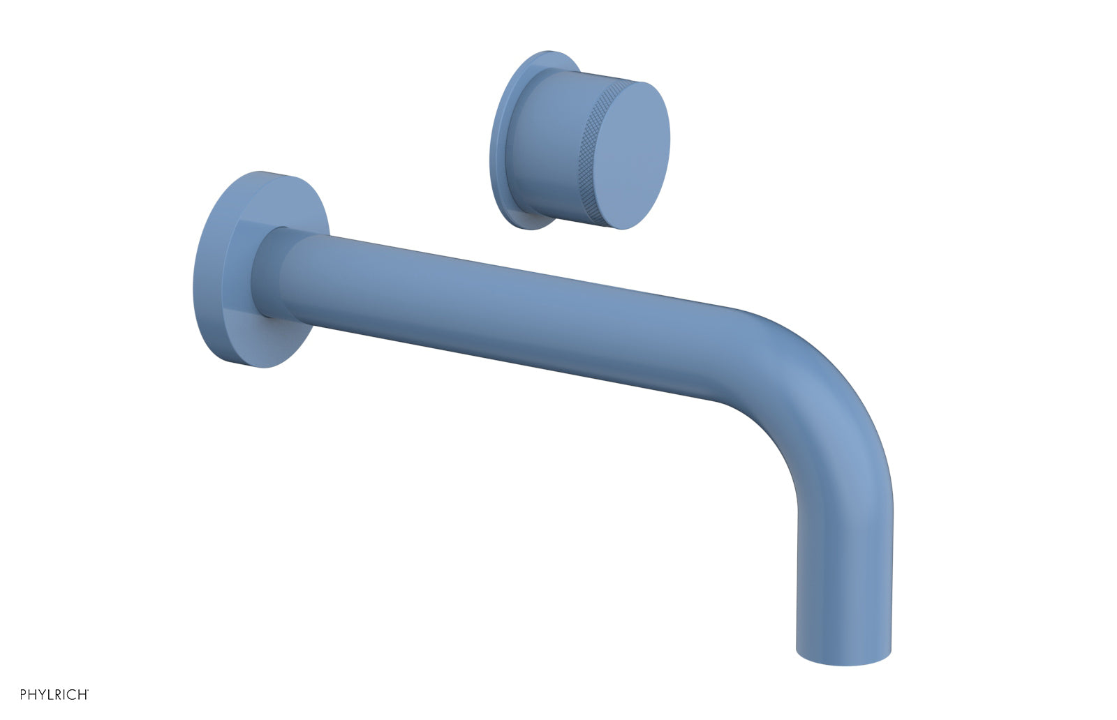 Basic II Single Handle Wall Lavatory Faucet Set with Knurled Handle - 230 18 - Perfect for Bathroom Sink, Powder Room, and Guest Bath Installation