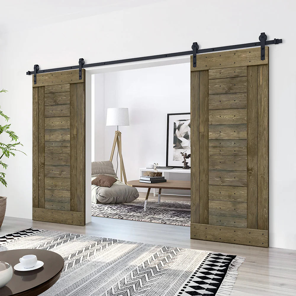 Handmade Barn Doors - Interior Sliding or Hinged Exterior Entry Front Door - Rustic Farmhouse Style for Bedroom, Living Room, Kitchen & Office Spaces