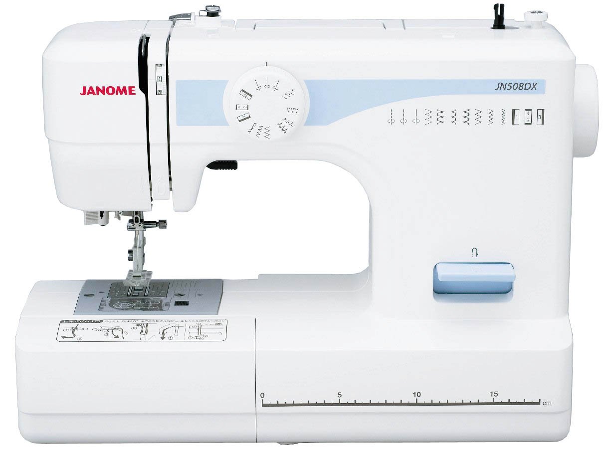 Janome JN508DX Electric Sewing Machine with Foot Controller - Hands-Free Operation for Quilting, Dressmaking & DIY Crafts