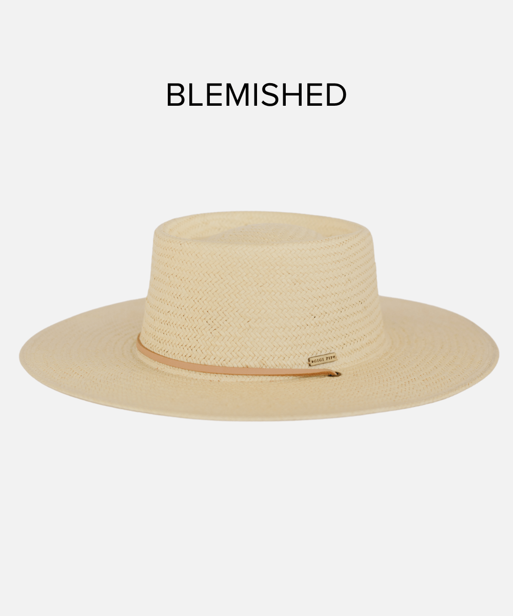 Aiden Straw Pork Pie Hat - Vintage Style Cream Felt Hat with Brim | Perfect for Cosplay, Steampunk, and Retro Fashion Outfits