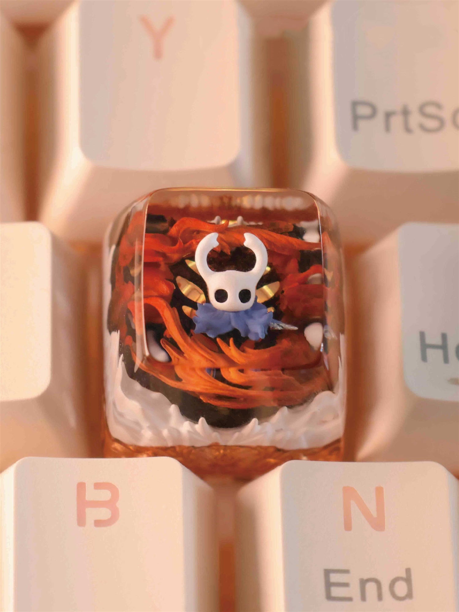 Hollow Knight Crystal Glue Keycaps - Customized Game Art Keycaps for Mechanical Keyboards - Perfect for Gaming, Typing, and PC Setup Decoration