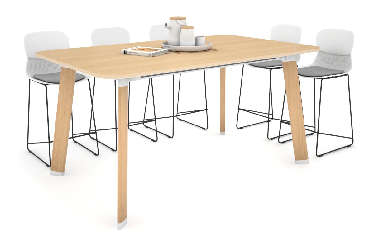 Switch Collaborative Large Counter High Table with Rounded Corners - 1800L x 1100W - Modern Office & Cafe Furniture for Workspaces & Meeting Areas