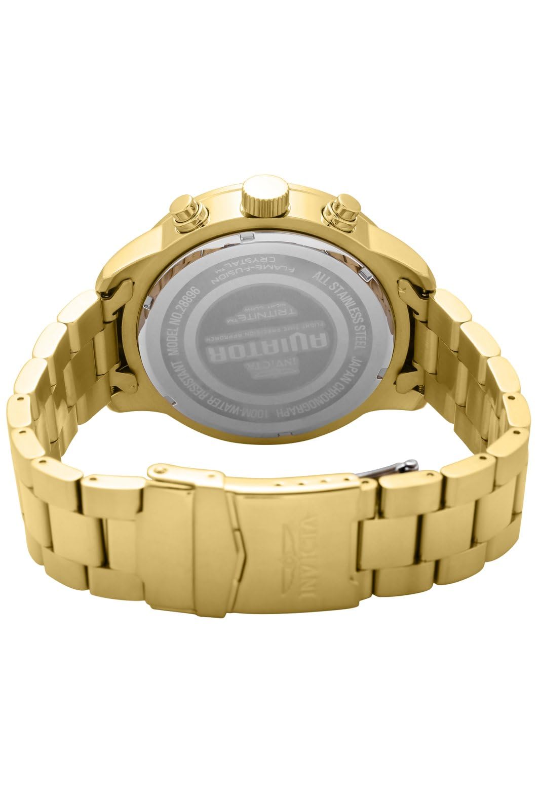 Invicta Aviator 28896 Men's Quartz Watch - 49mm Stainless Steel Chronograph with Date Window | Includes Invicta Watch Repair Kit ITK001 | Perfect for Aviation Enthusiasts, Business Professionals & Everyday Wear