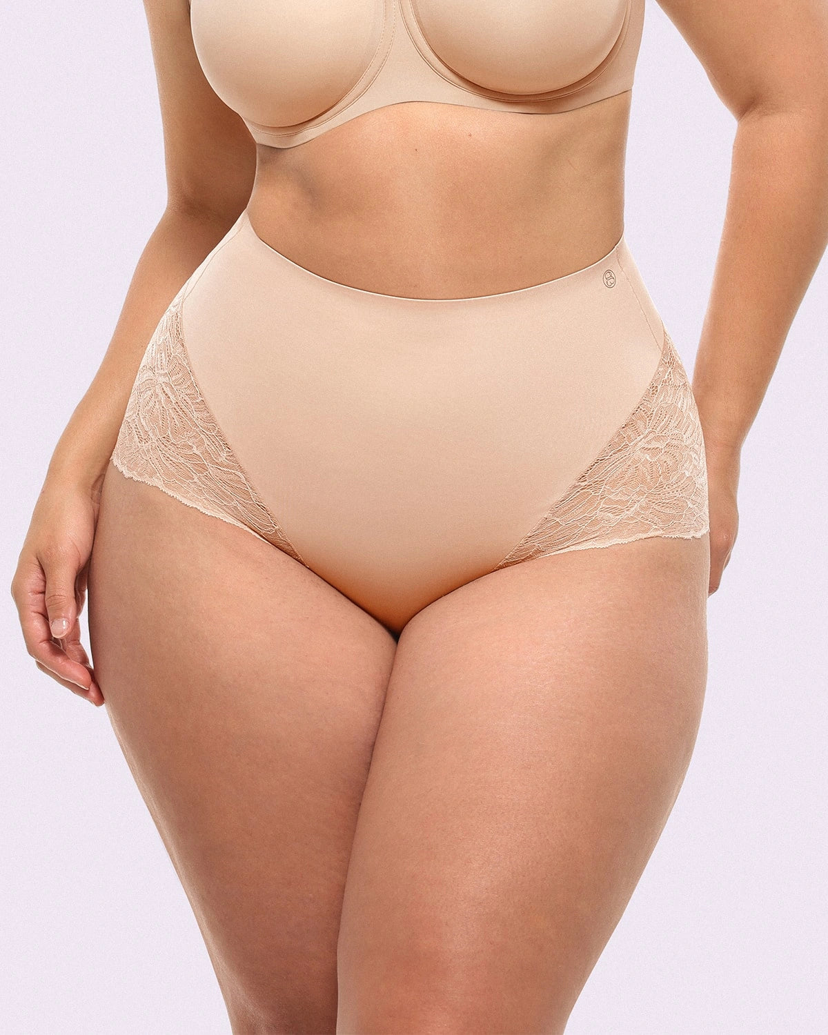Bare Essentials™ MeshSmooth™ Mid Waist Lace Panties - Comfortable Women's Underwear for Everyday Wear, Date Night & Special Occasions