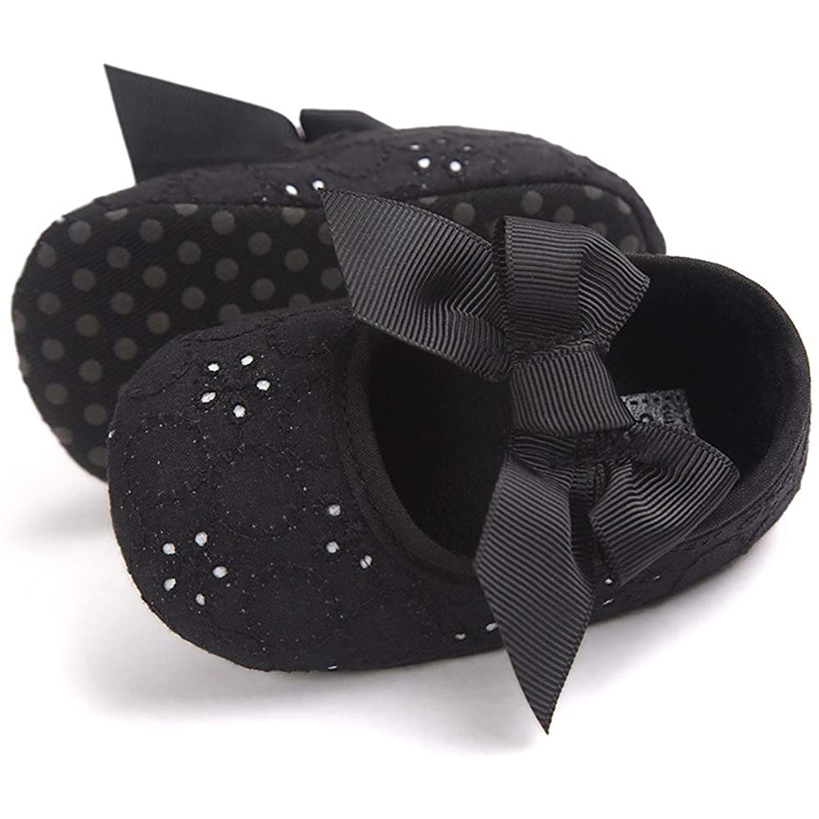 Lykmera Toddler Girl Sneakers - Soft Embroidered Bow Shoes for Baby (0-6 Months) - Perfect for Playtime & Outings