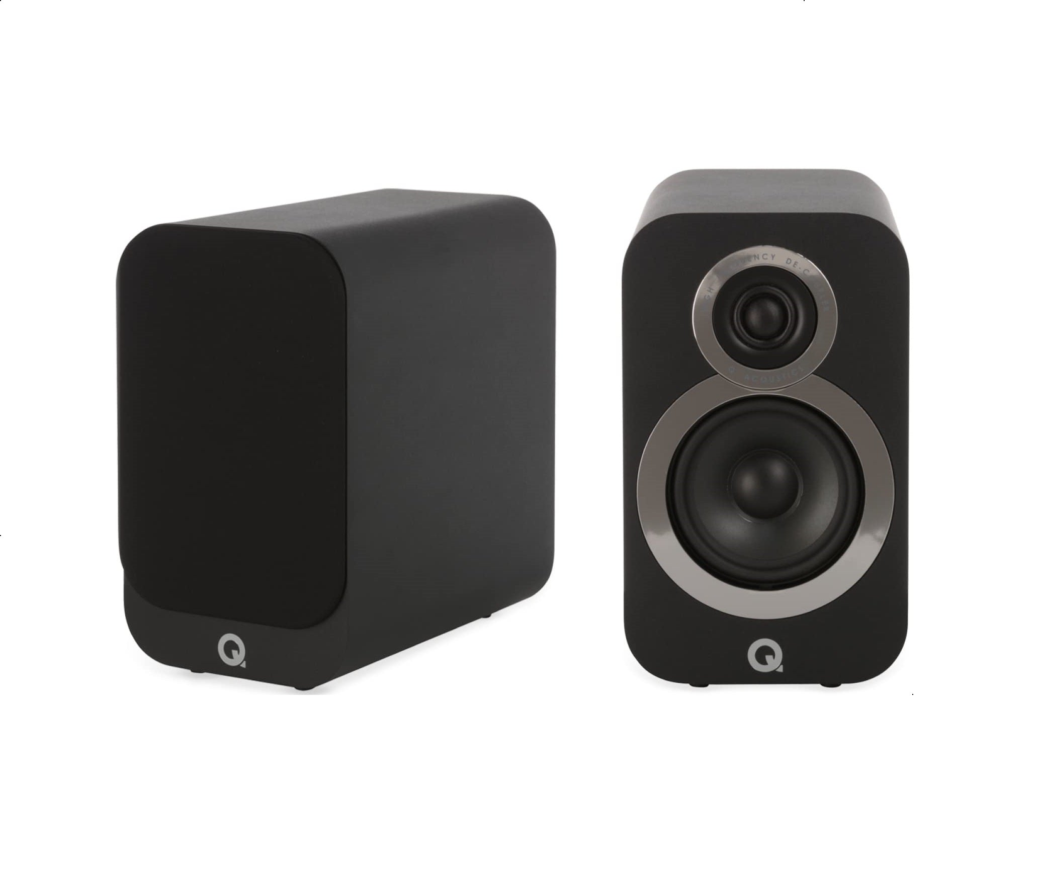 Q Acoustics 3010i Bookshelf Speakers (Pair) - Premium Hi-Fi Sound for Home Theater, Music & Gaming - Compact Bookshelf Design for Living Room, Bedroom & Office Setup