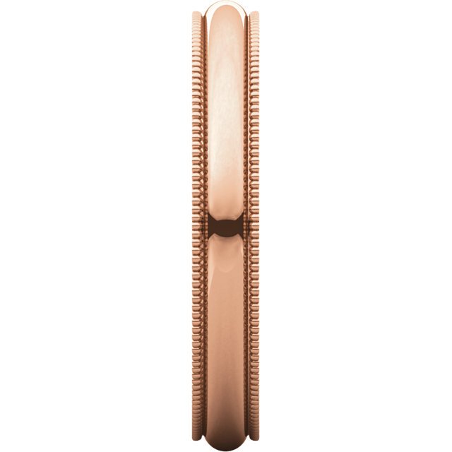 14K Yellow Gold 3mm Comfort Fit Milgrain Wedding Band for Women - Perfect for Bridal Jewelry, Anniversary Gifts & Everyday Elegance