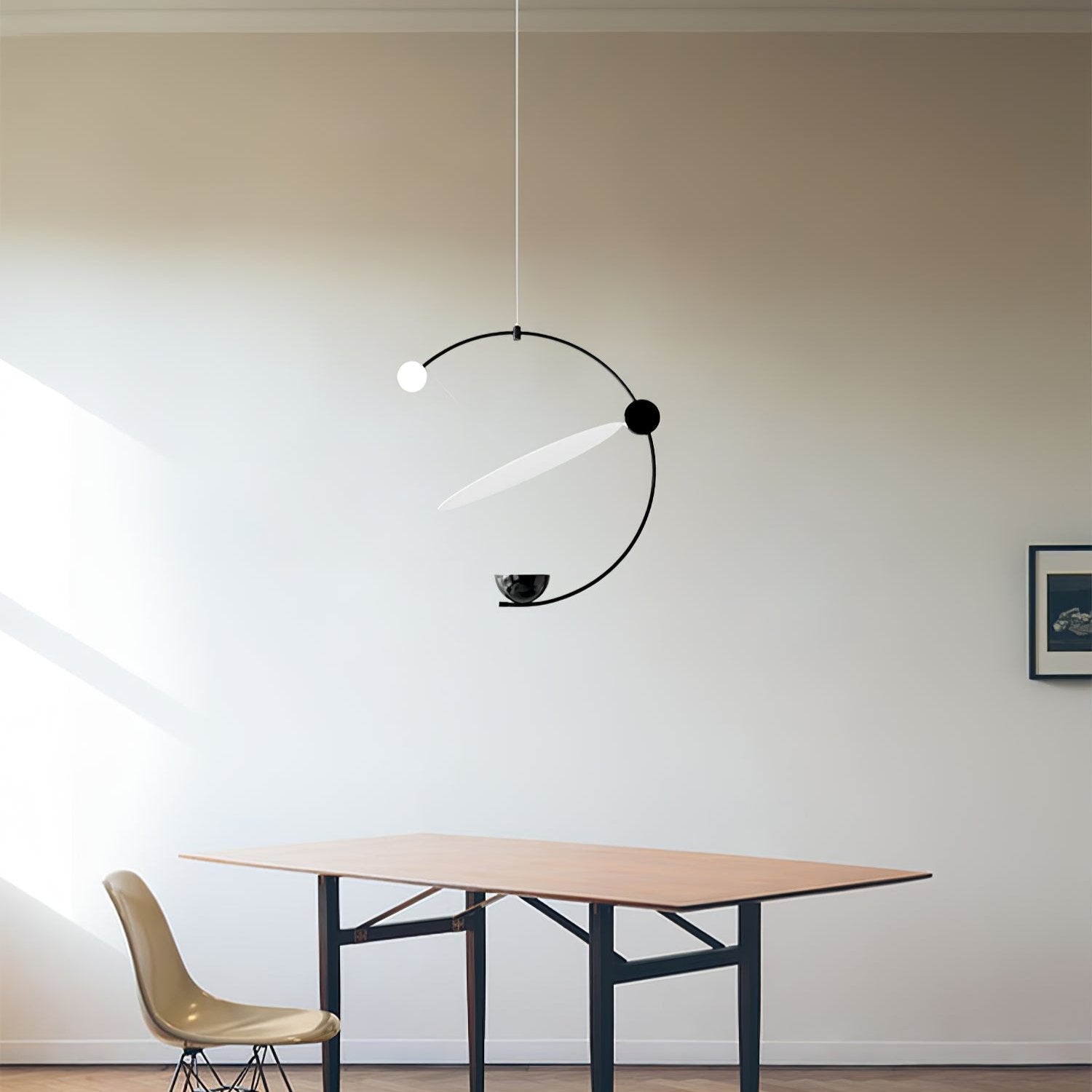 Mira Balance Pendant Lamp - Modern Scandinavian Hanging Light Fixture for Dining Room, Kitchen Island, or Living Room Decor