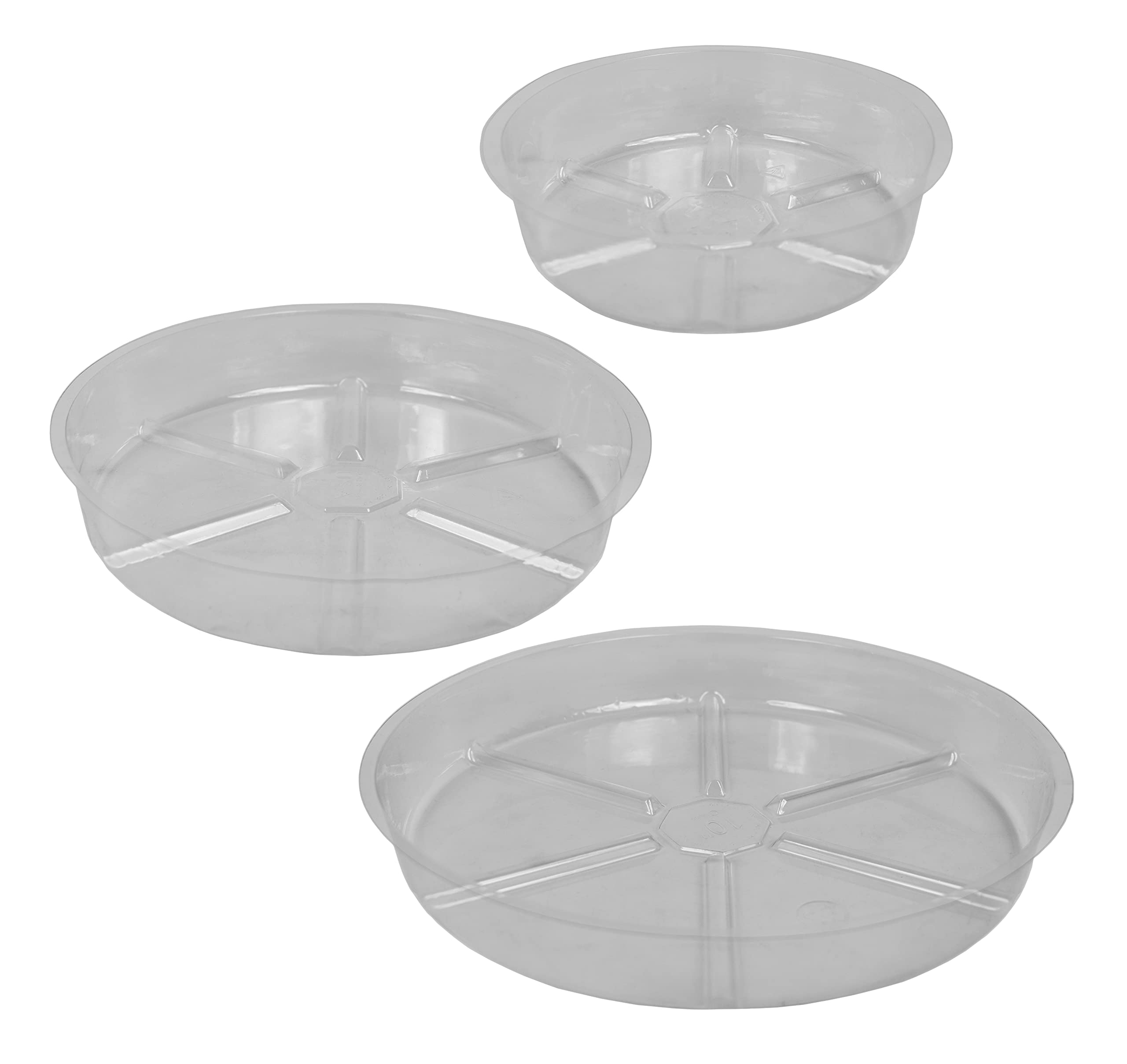 Set of 3 Vinyl Plant Saucers - 6