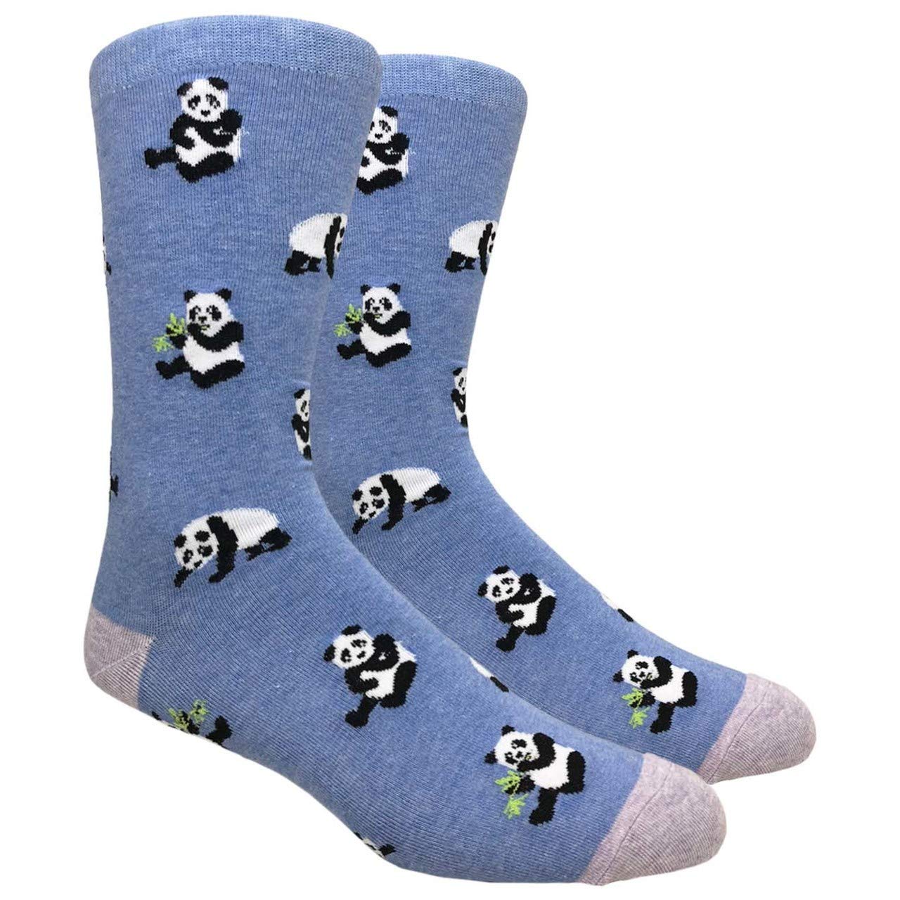 Funny Panda Bear Socks for Men - Cute Animal Print Novelty Crew Socks - Perfect Gift for Panda Lovers, Christmas & Cosplay Outfits