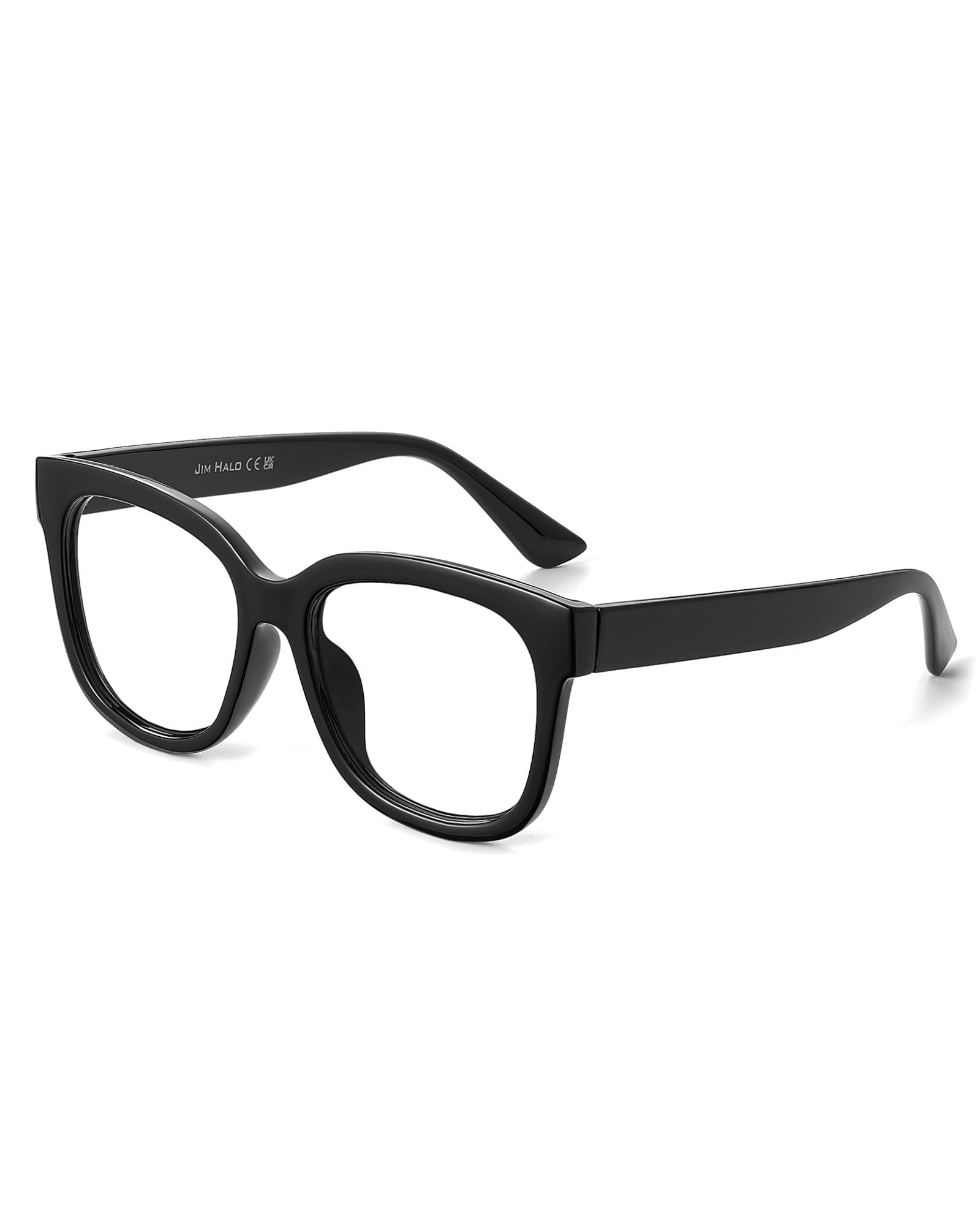 JIM HALO Oversized Blue Light Blocking Glasses for Women - Square Chunky Frame Computer Glasses to Reduce Eye Strain & Headache - Perfect for Office Work, Gaming & Nighttime Screen Use