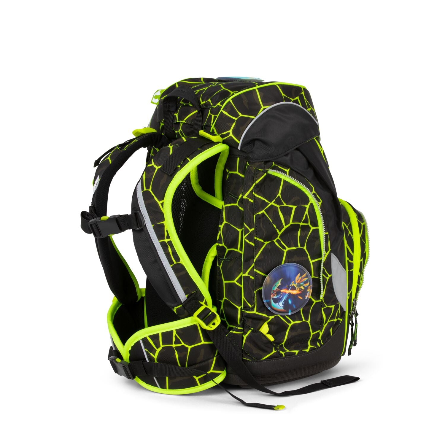 Ergobag 6-Piece School Backpack Set with Dragon RideBear Design - Durable & Spacious for Kids, Teens, and Students - Perfect for School, Travel, and Outdoor Adventures