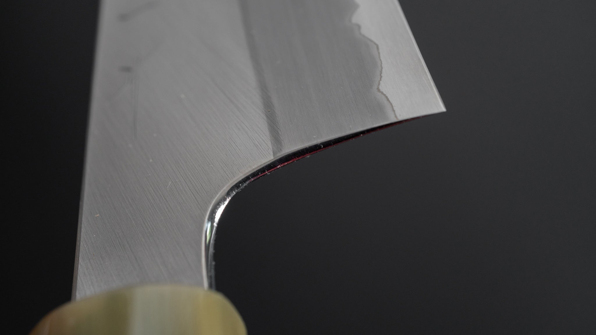 Hitohira Togashi White #1 Stainless Clad Migaki Gyuto 210mm Japanese Chef Knife with Ziricote Wood Handle - Perfect for Sushi, Meat Cutting & Professional Kitchen Use
