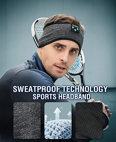 Perytong Wireless Sleep Headphones Bluetooth Headband - Comfortable Sleeping Headphones for Side Sleepers, ASMR Music Headband with Eye Mask - Perfect Tech Gift for Men & Women (Great for Travel, Meditation & Relaxation)