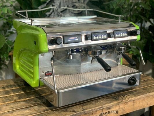 Expobar Ruggero 2 Group Commercial Espresso Machine - Green - Perfect for Cafes, Restaurants, and Coffee Shops