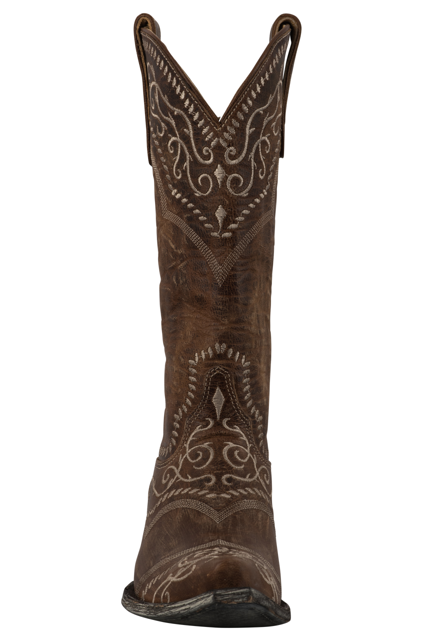 Old Gringo Sintra Oryx Cowgirl Boots for Women - Genuine Leather Western Boots with Comfortable Fit - Perfect for Country Dancing, Rodeo Events & Casual Wear (Brown)
