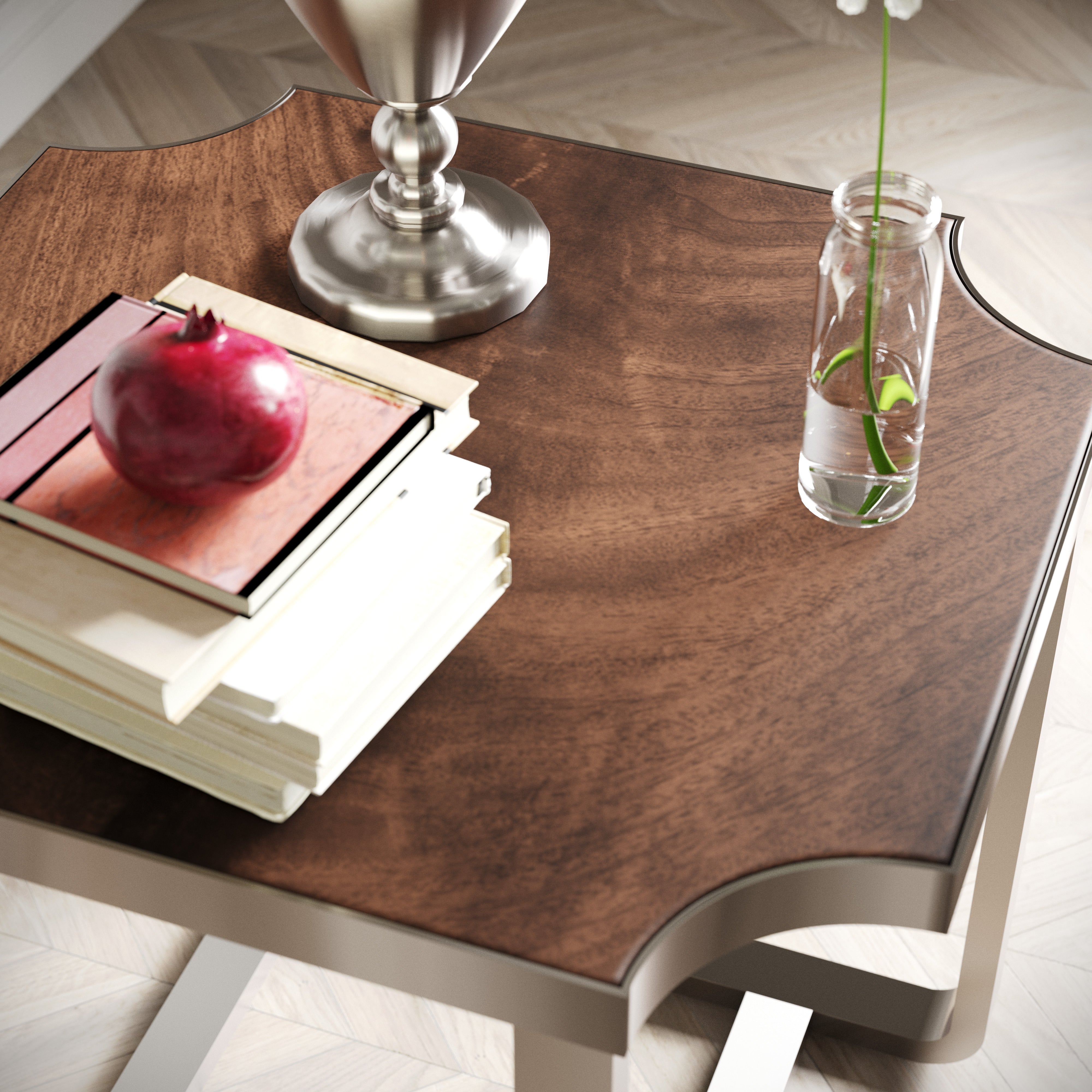 Roundhill Furniture Ruffin End Table & Nightstand - Rustic Brown Wood Side Table for Bedroom, Living Room & Office