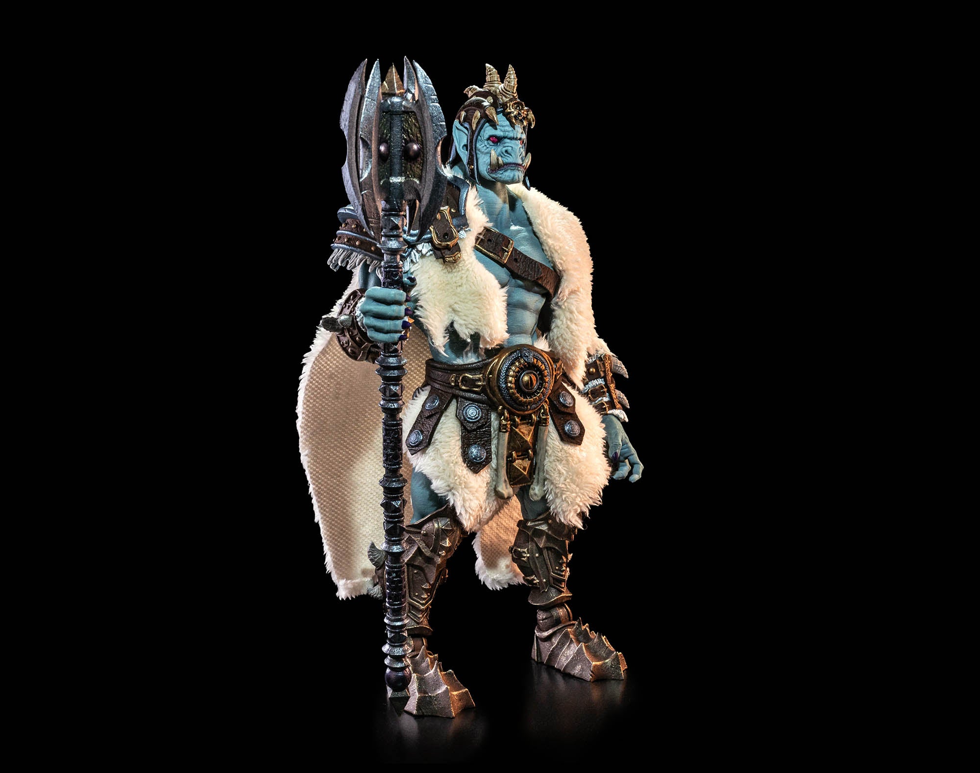 Mythic Legions: Ashes of Agbendor Frost Ogre Action Figure - Preorder for Collectors | Fantasy Battle Scenes & Display