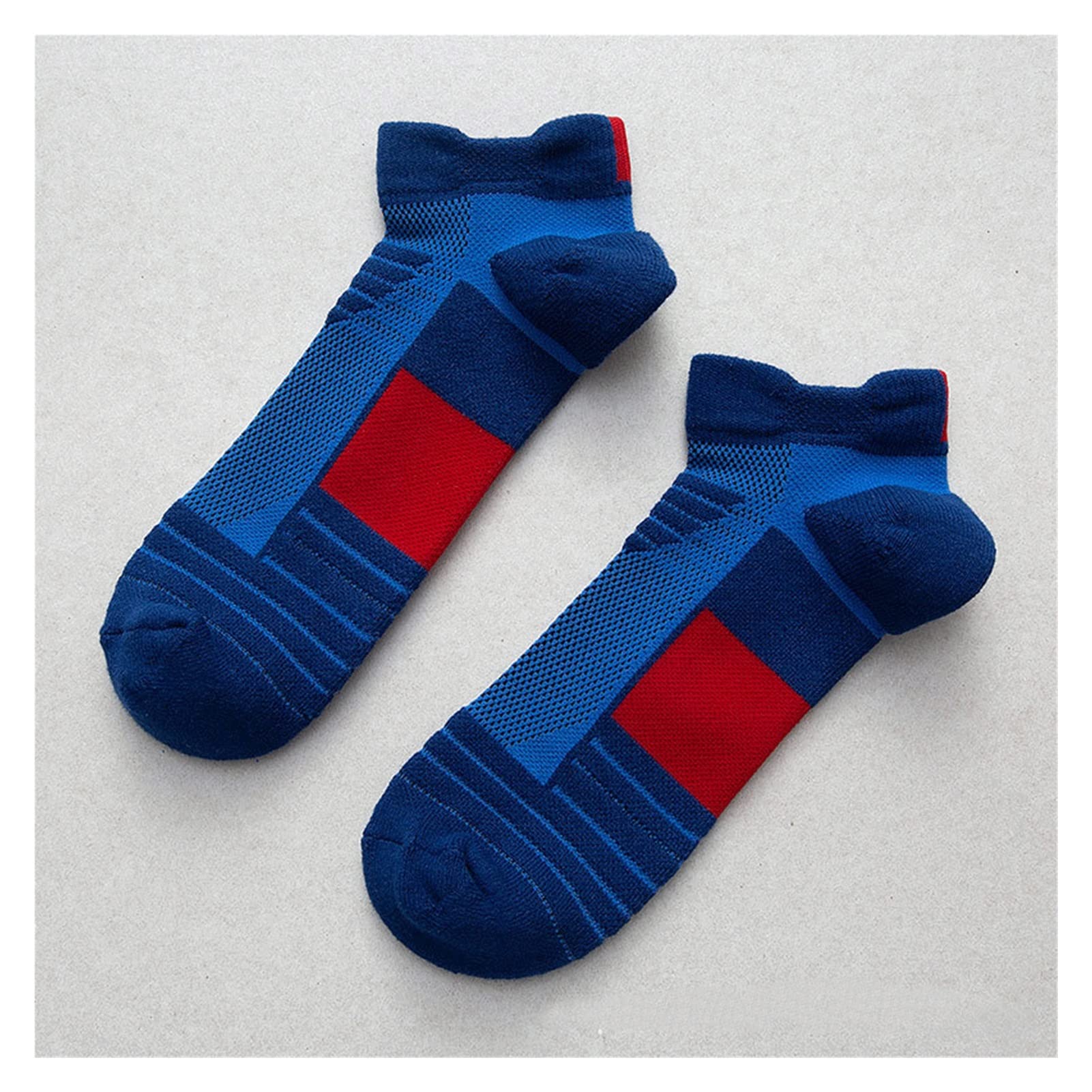 EKDSPW Men's Breathable Mesh Boat Socks - Lightweight Low-Cut Running Socks for Spring & Summer - One Size (Color C) - Perfect for Jogging, Gym Workouts & Casual Wear
