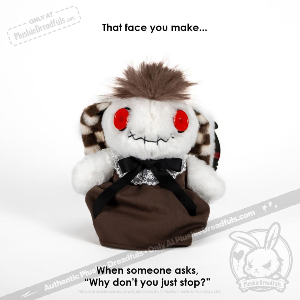Plushie Dreadfuls Trichotillomania Rabbit - Soft Stuffed Animal Toy for Anxiety Relief & Mental Health Support | Perfect for Therapy, Comfort, and Emotional Healing