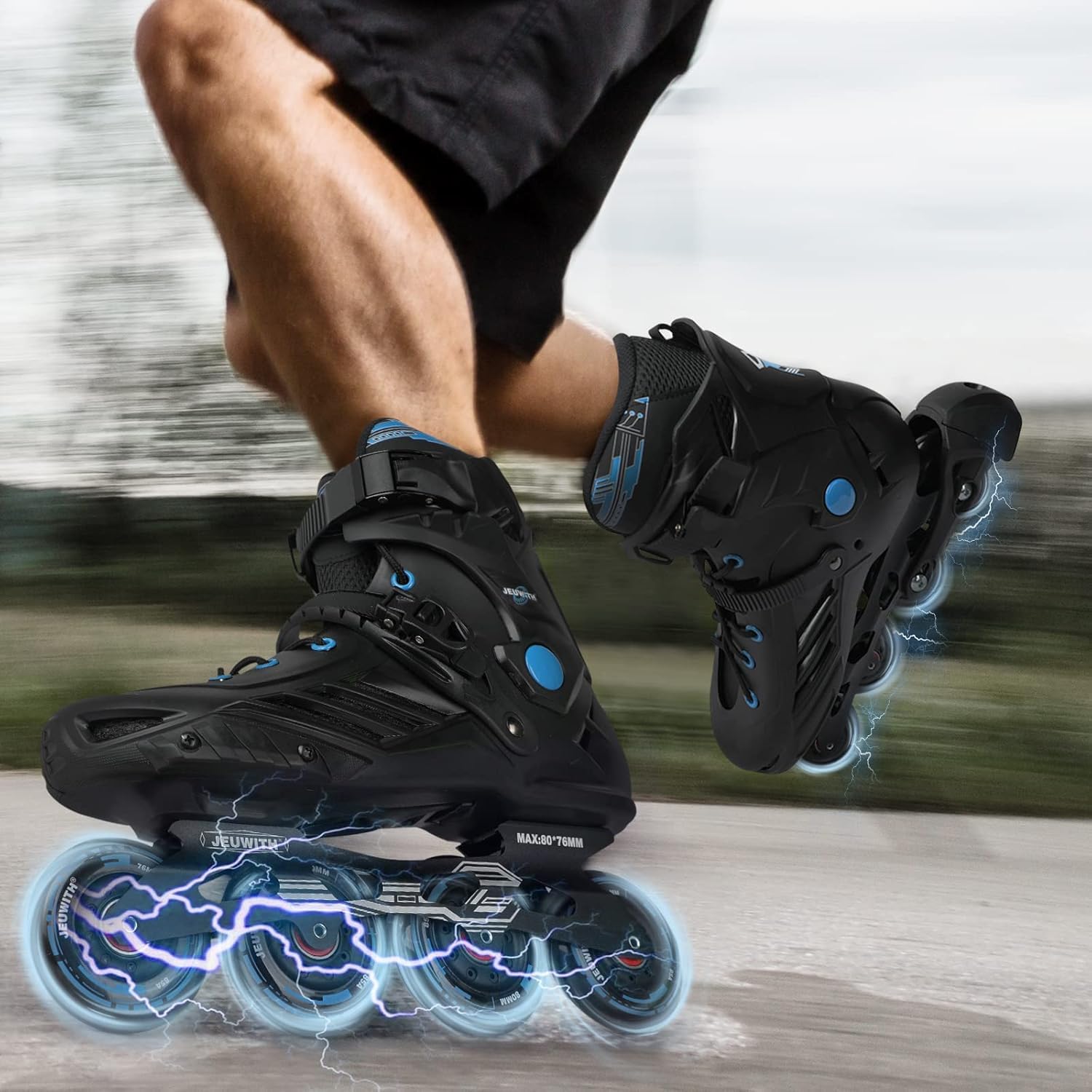 Professional Unisex Inline Skates for Adults - Outdoor & Street Roller Blades for Men & Women - Perfect for Fitness, Recreation & Urban Skating